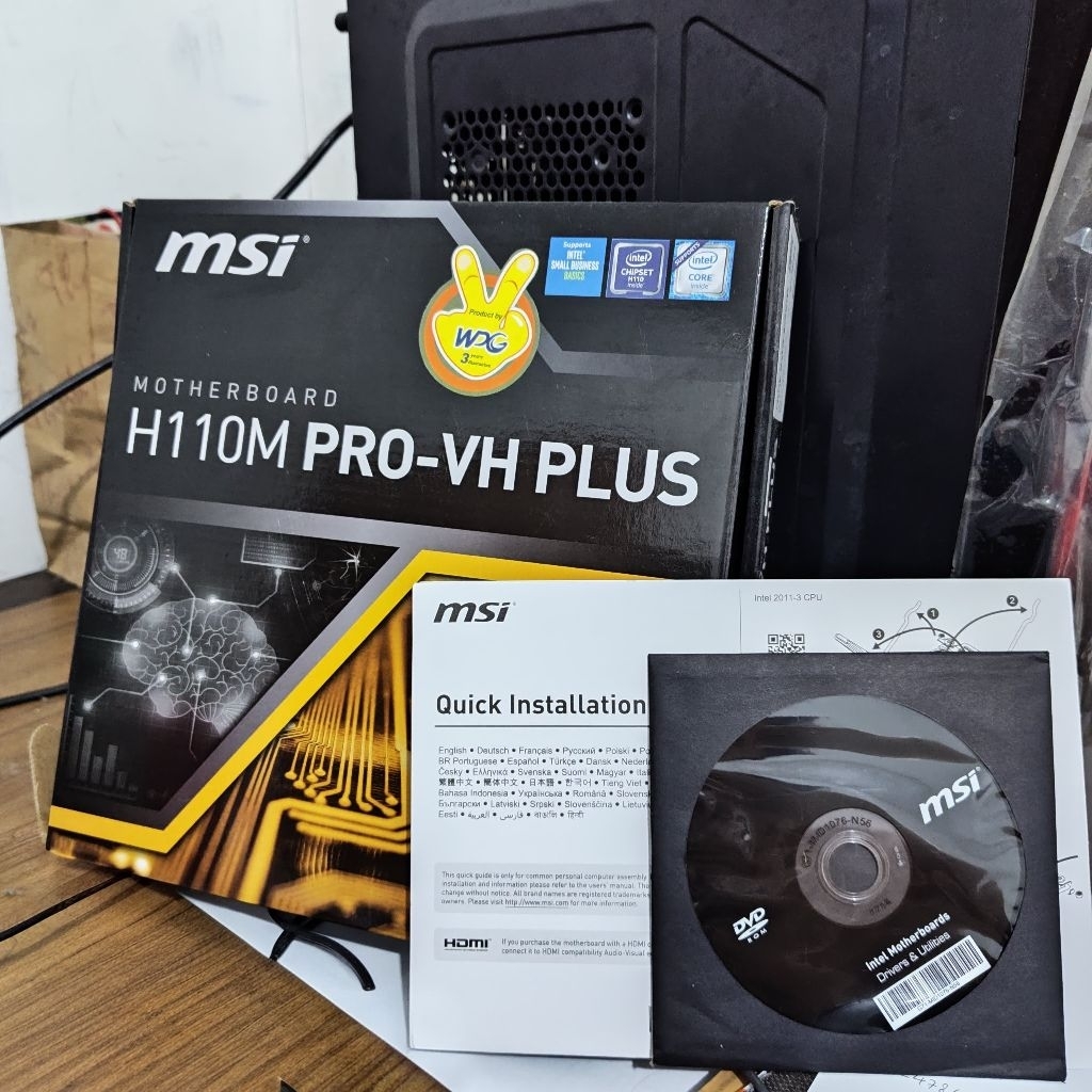 motherboard msi h110m-vh plus (bekas)