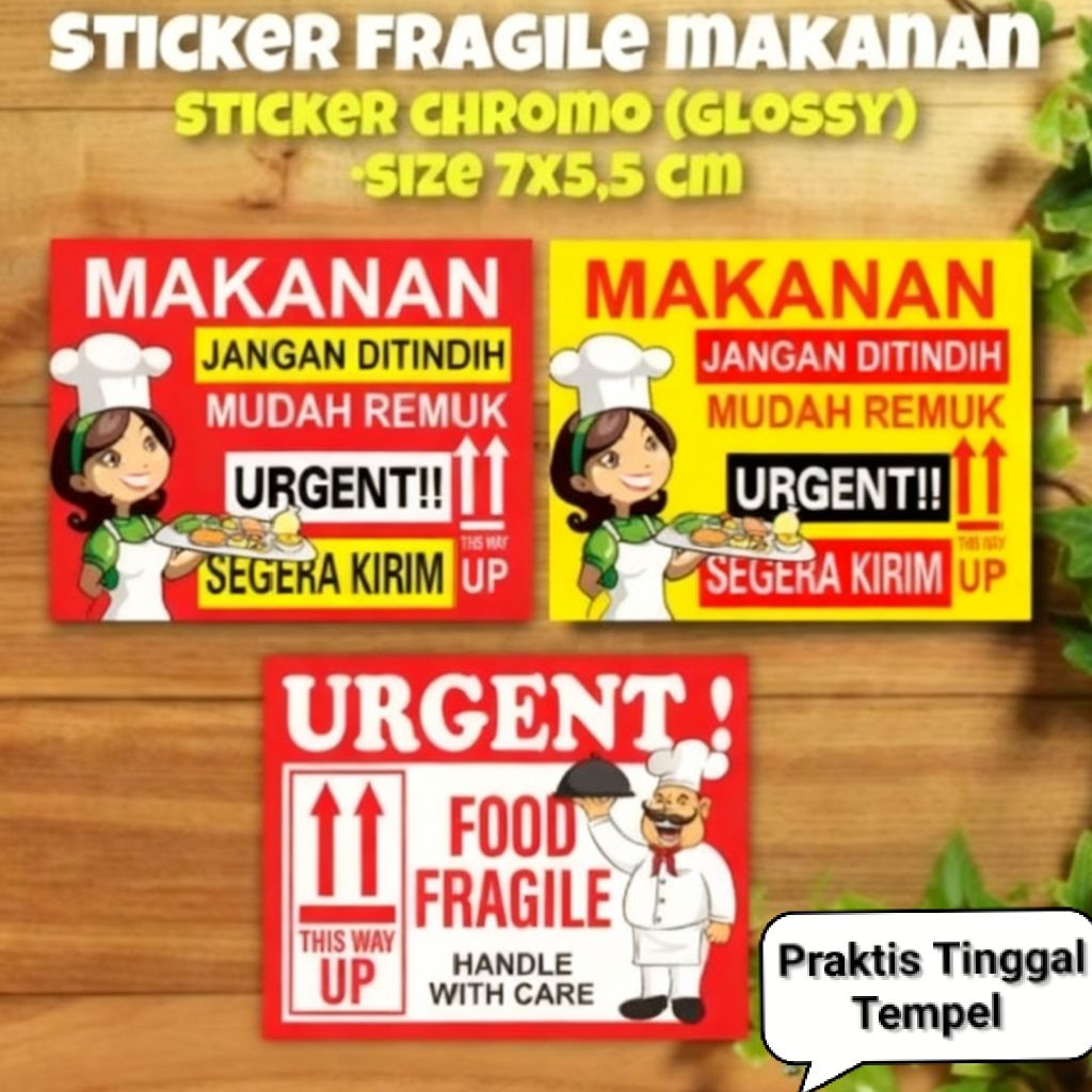 STIKER LABEL PENGIRIMAN OLSHOP/STIKER PENGIRIMAN OLSHOP/STIKER FRAGILE MAKANAN Stiker viral stiker p