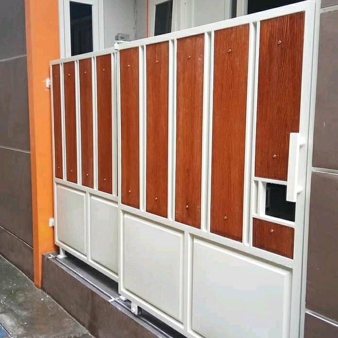 Pagar rumah grc serat kayu minimalis