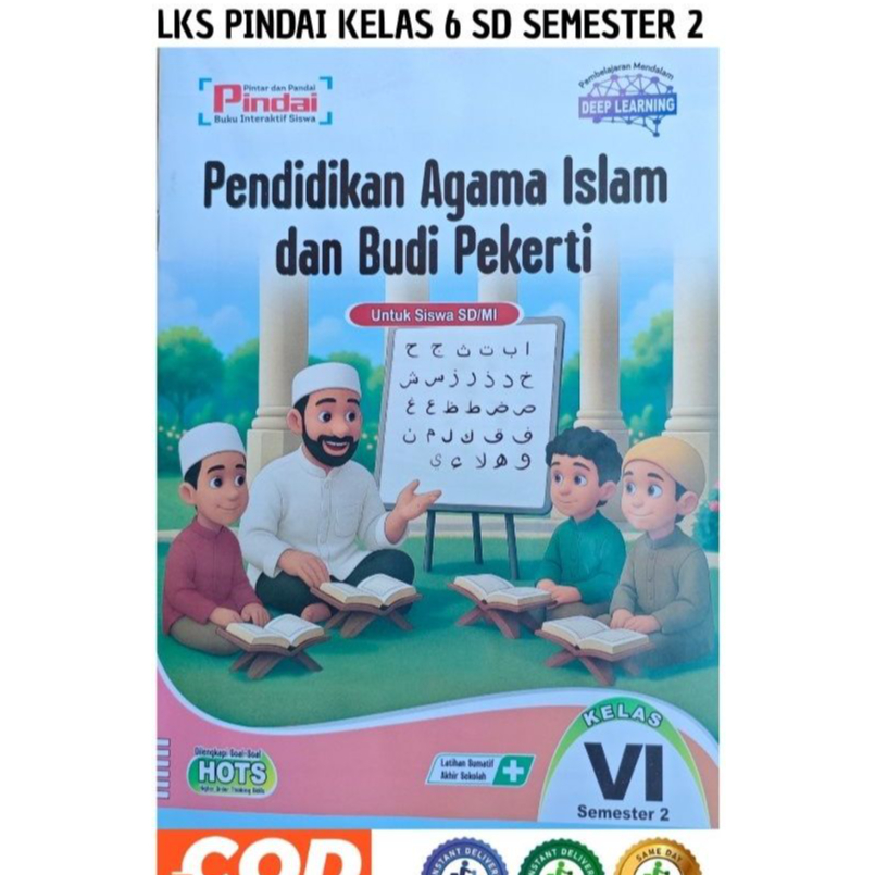 Lks Pindai Pendidikan Agama Islam Kelas 6 SD/MI Smt 2 Kurmer   Murah