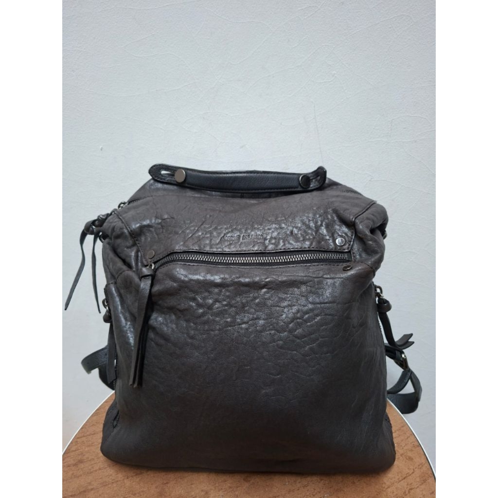 Anne Klein, Tas ransel full kulit asli, muat laptop 14"