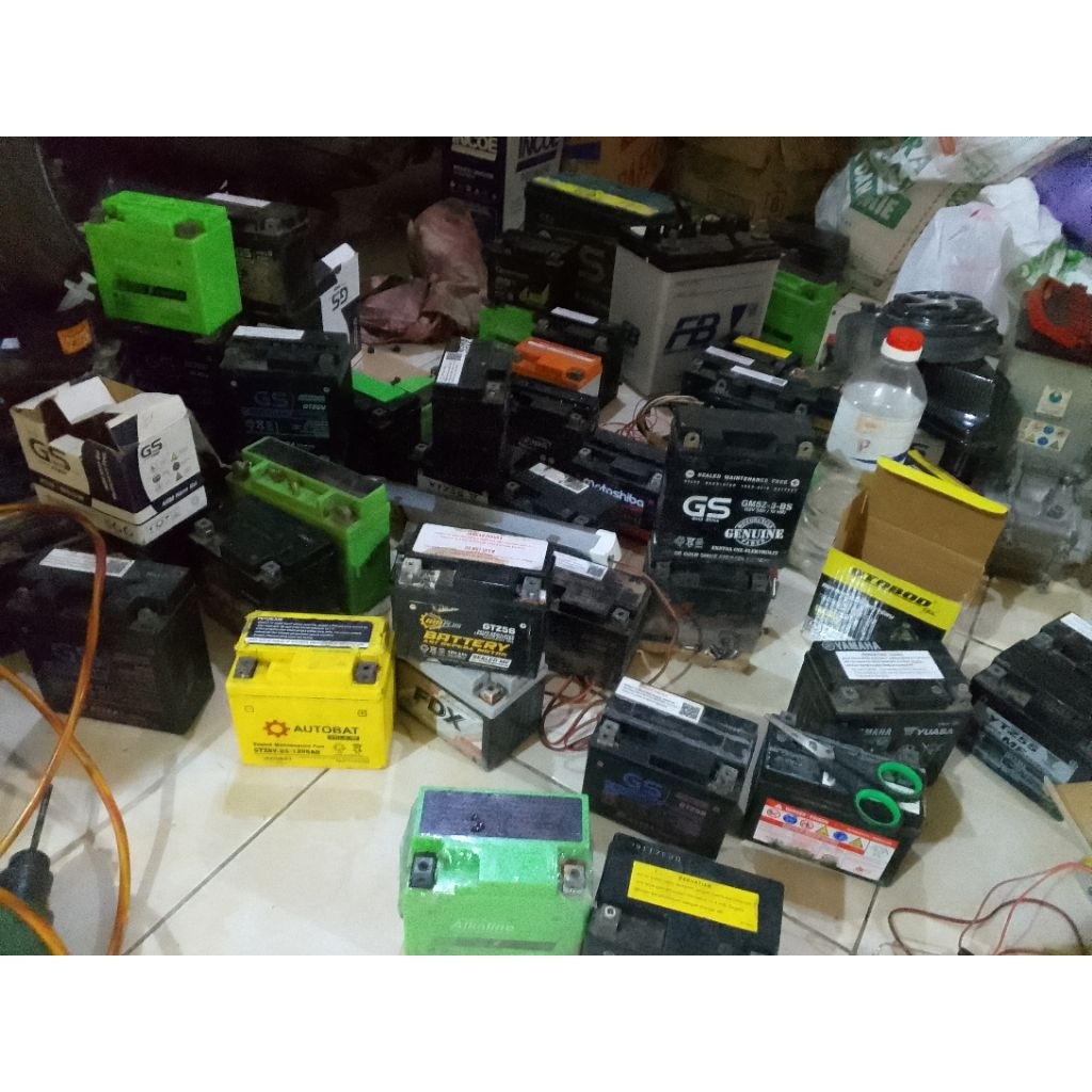 aki accu  buat lampu emergency