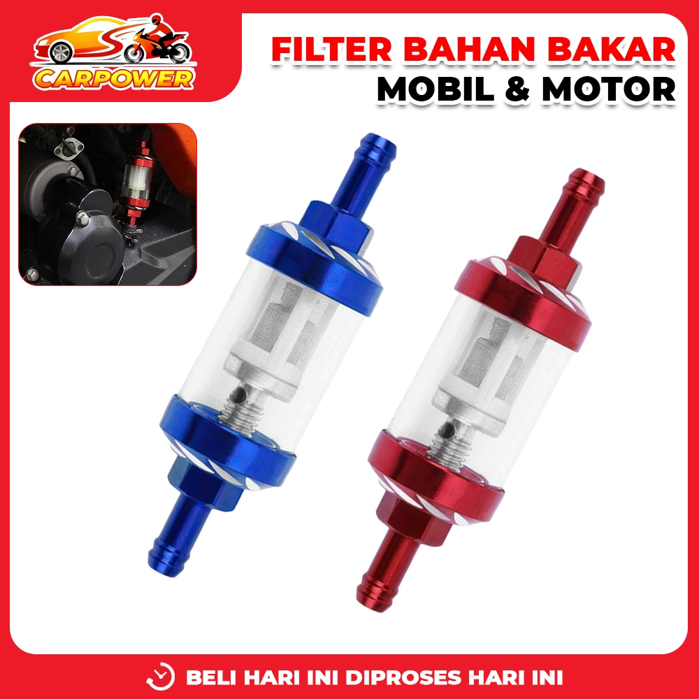 Filter Kaca Bensin Kendaraan Filter Bahan Bakar Transparan Mobil Dan Motor Penyaring Bahan Bakar