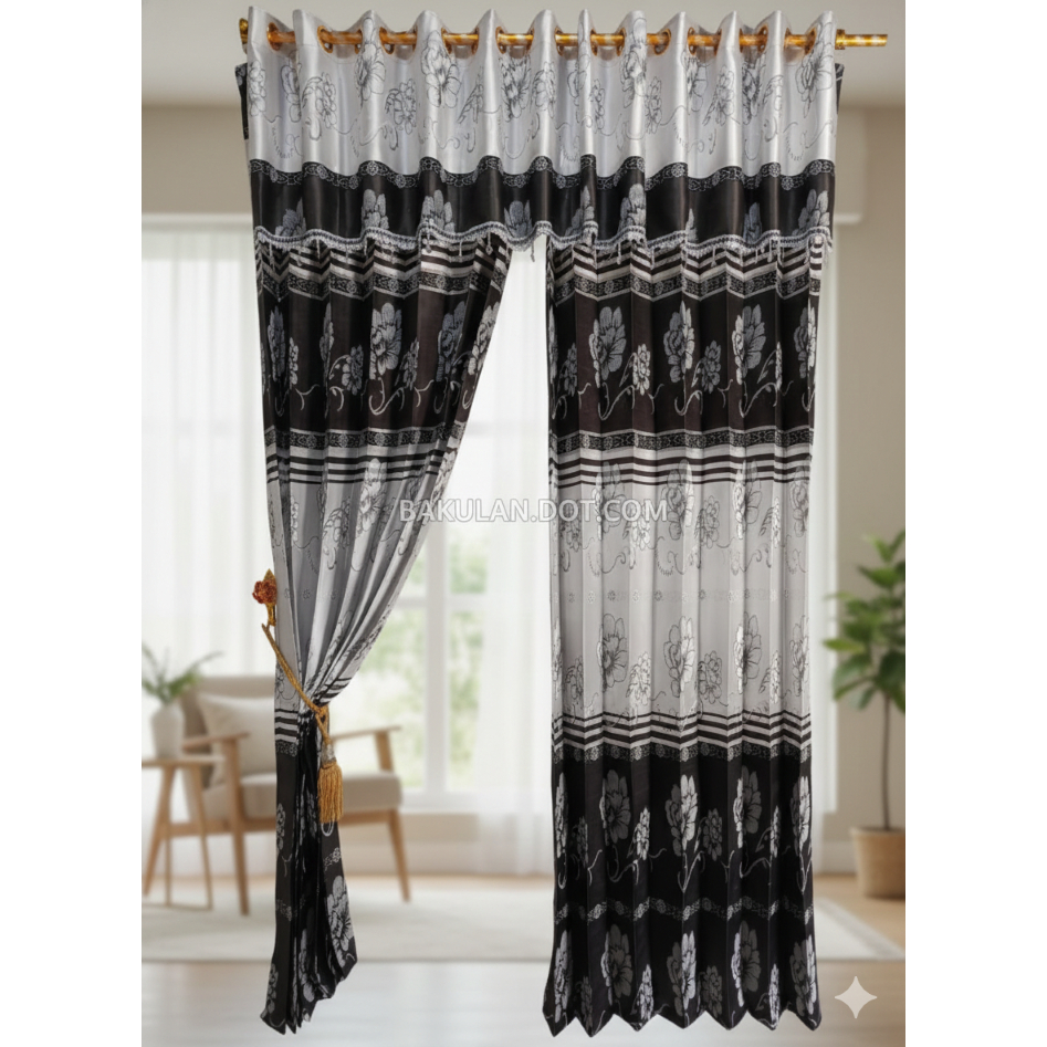 GORDEN JODA-Gorden Prada Model Poni Pisah - Gorden Jodha Pintu & Jendela Minimalis Elegan