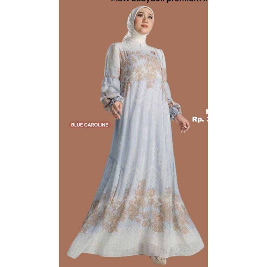SEANETHA DRESS BLUE CAROLINE XXL NADHEERA LUXURY