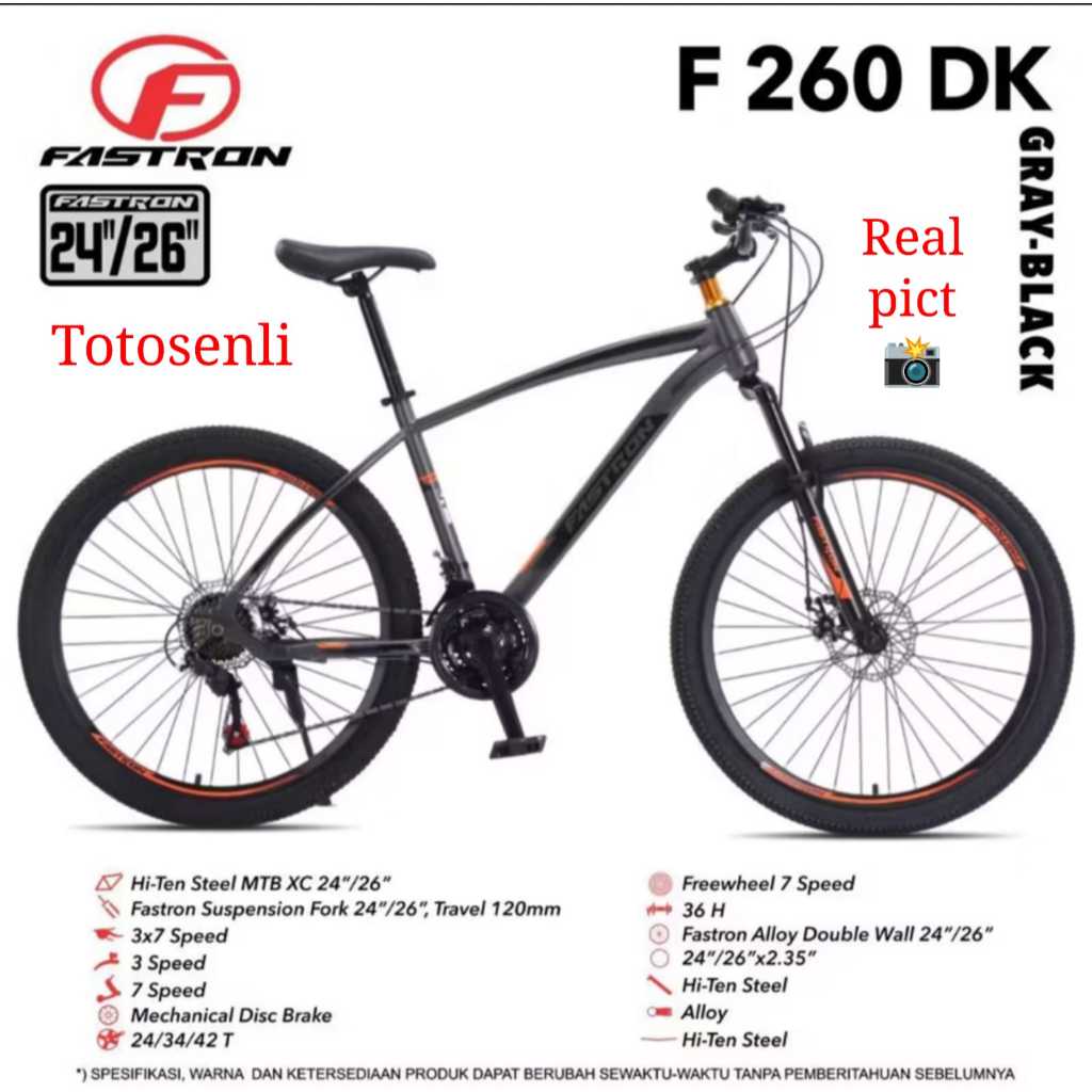 sepeda gunung mtb 26 inch atlantis fastron 260 dk sepeda gunung mtb 26 inch fastron 260 dk