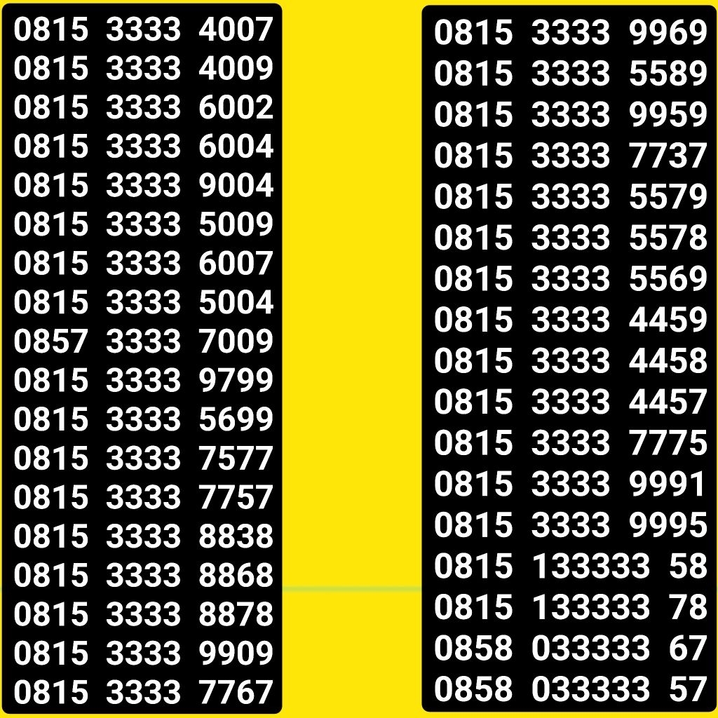 Nomor cantik kartu perdana Indosat Im3 ooredoo 4G 5G