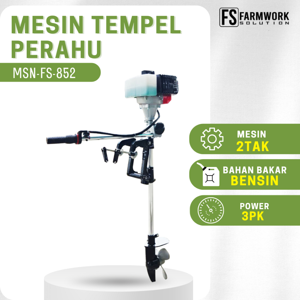 Mesin Tempel Perahu 3PK Out borad Mesin Speed Boat FS852