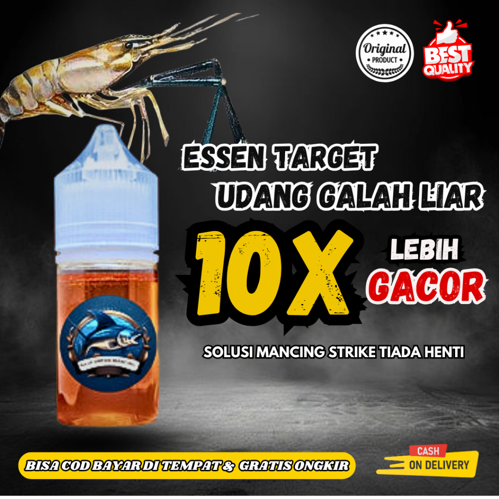 Essen Mancing Lobster Dan Udang Galah Liar Air Tawar Sungai Danau