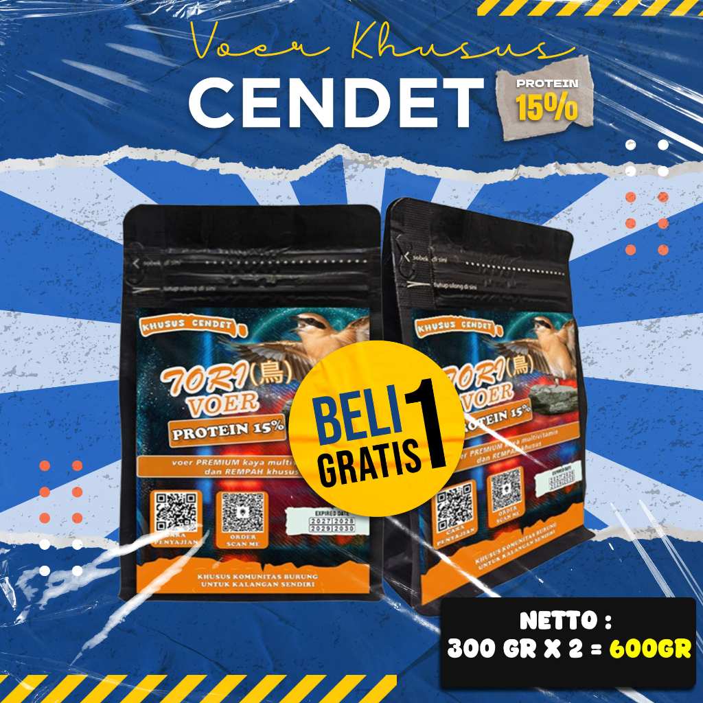 BELI 1 GRATIS  1 | MAKANAN BURUNG CENDET | VOER BURUNG CENDET | VOER HARIAN | VOER NUTRISI KOMPLIT |