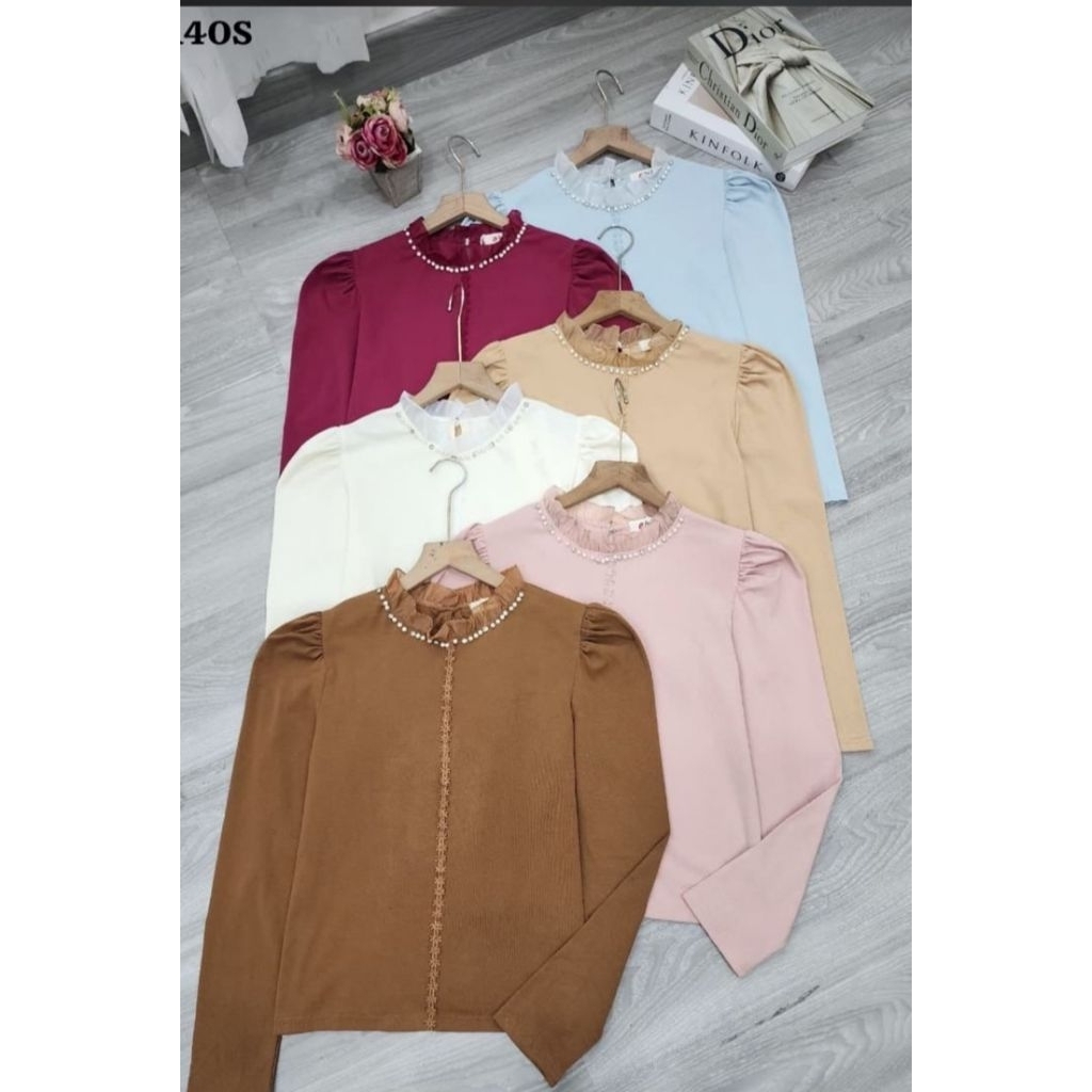 Kaos mutiara renda by doe