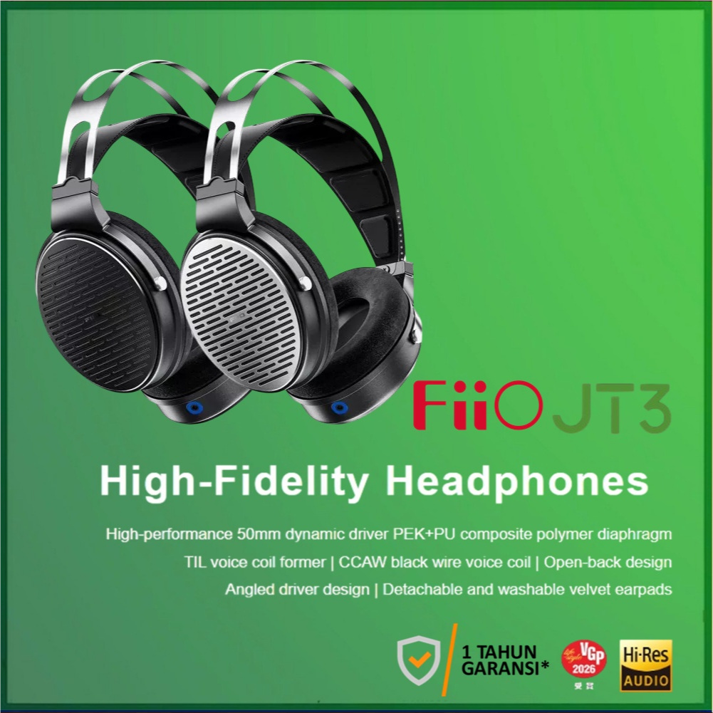 FiiO JT3 JT 3 Dynamic Driver Openback Headphone Headset