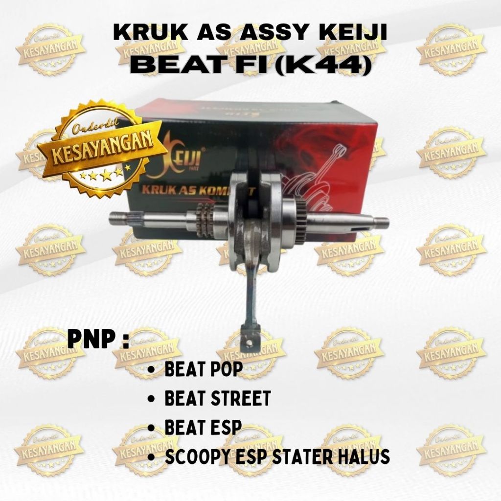 KRUK AS ASSY KOMPLIT  BEAT FI POP STREET ESP - SCOOPY ESP STARTER HALUS (K44) KEIJI BANDUL STANG SEH