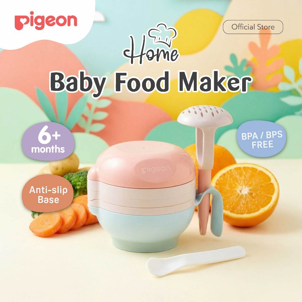 PIGEON Home Baby Food Maker | Alat Pembuat Makanan Bayi | Alat Pengolahan MPASI | Grinder | Juicer |