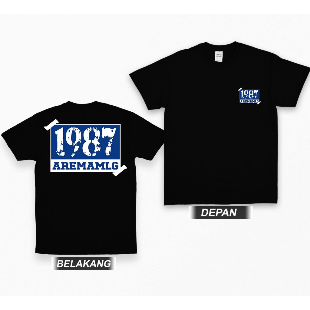 Tshirt 1987 AREMA MALANG Kaos Distro Aremania Terbaru
