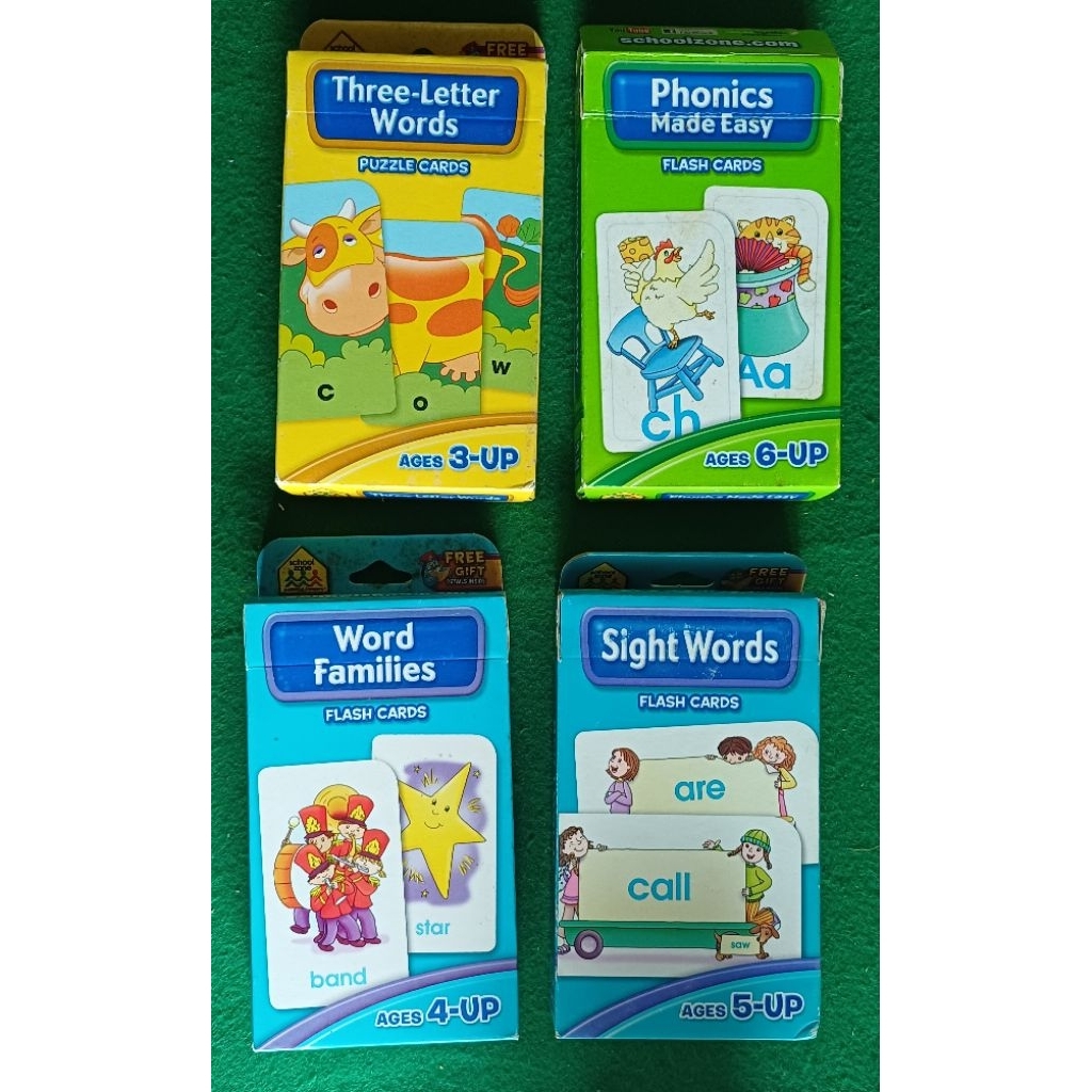 SZ flashcards 3 letter words, Phonics, Word Families & Sight Words. SALE