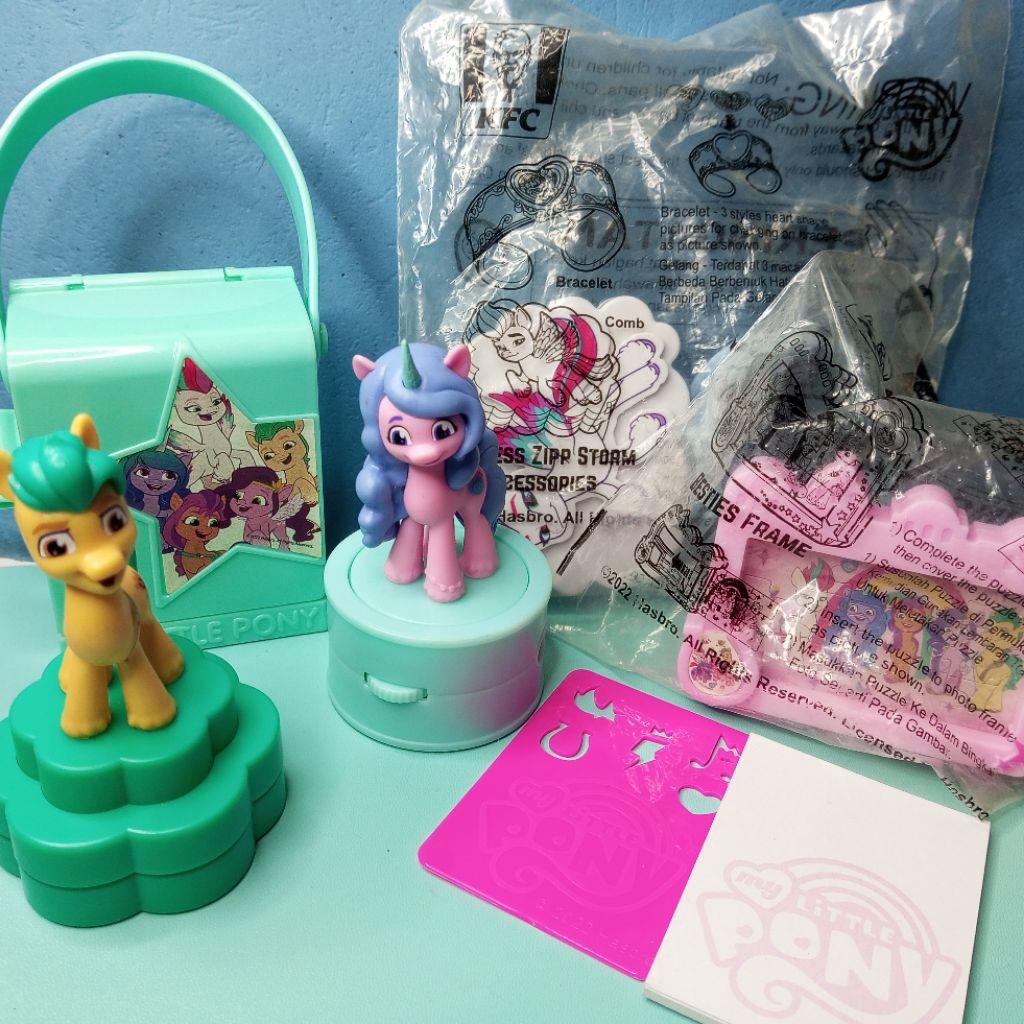 [READY] My Little Pony G5 mainan anak koleksi KFC HASBRO ori official chaki kids meal (preloved)