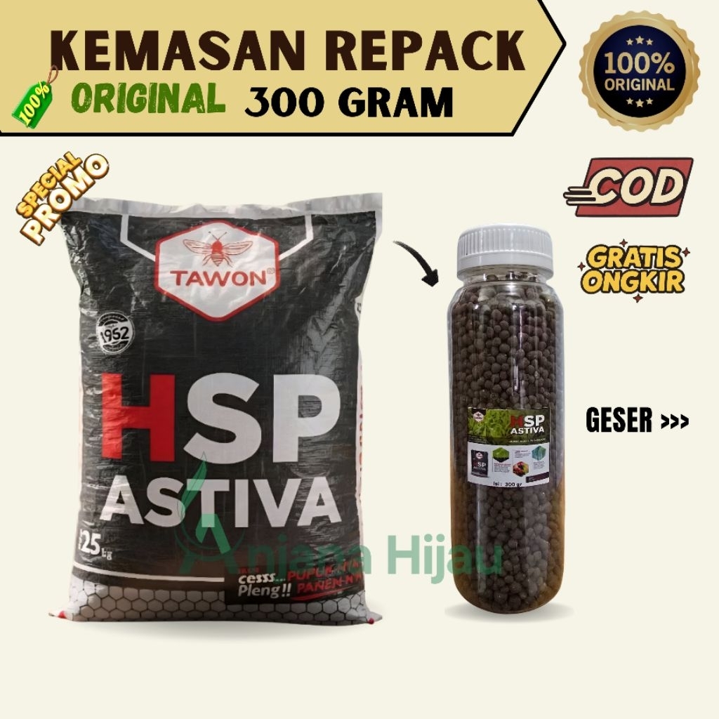 Pupuk Tawon HSP ASTIVA Repack 300 Gram - 100% Original