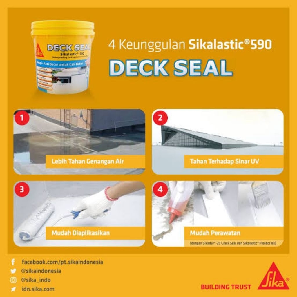SIKA DECK SEAL / SIKALASTIC 590 PELAPIS ANTI BOCOR