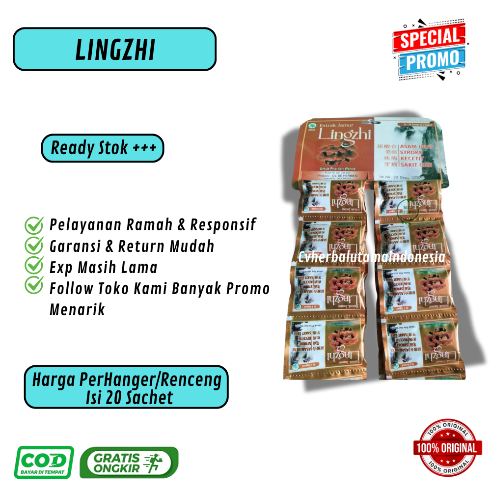Extrak Jamur Lingzhi Original Kapsul 100% Asli