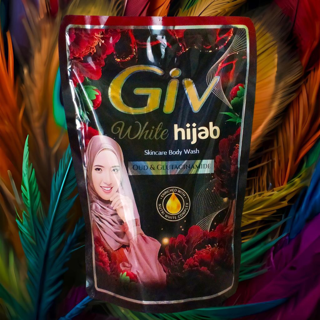 GIV WHITE HIJAB BODYWASH 400ML GLUTACINAMIDE