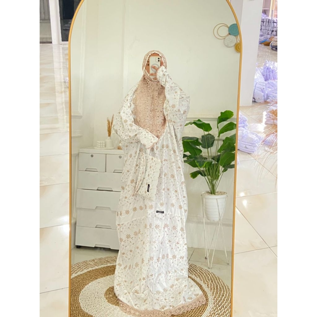 mukena mahar/mukena terusan/mukena sutra