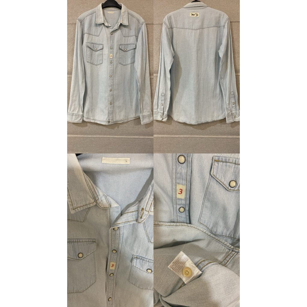 KEMEJA WASH DENIM GU