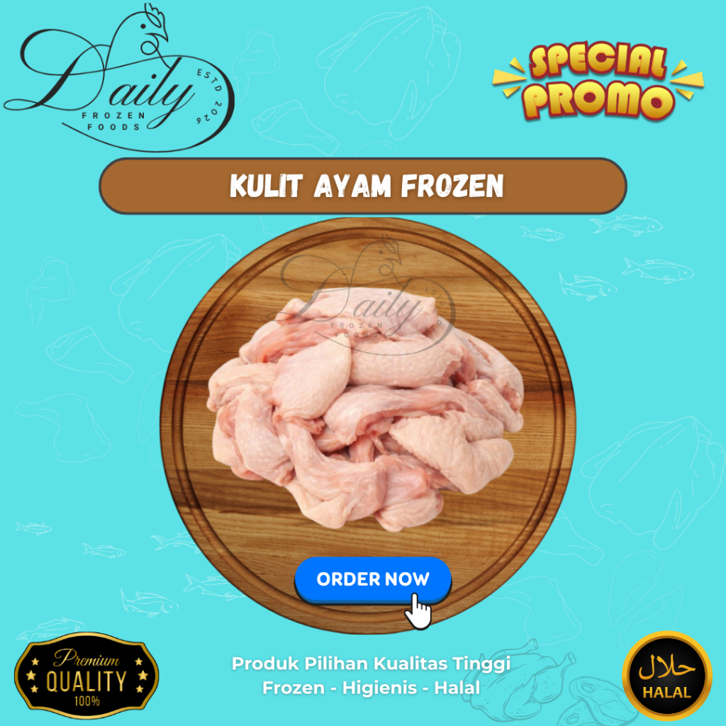 KULIT AYAM 1KG // KULIT AYAM SEGAR FROZEN 1KG