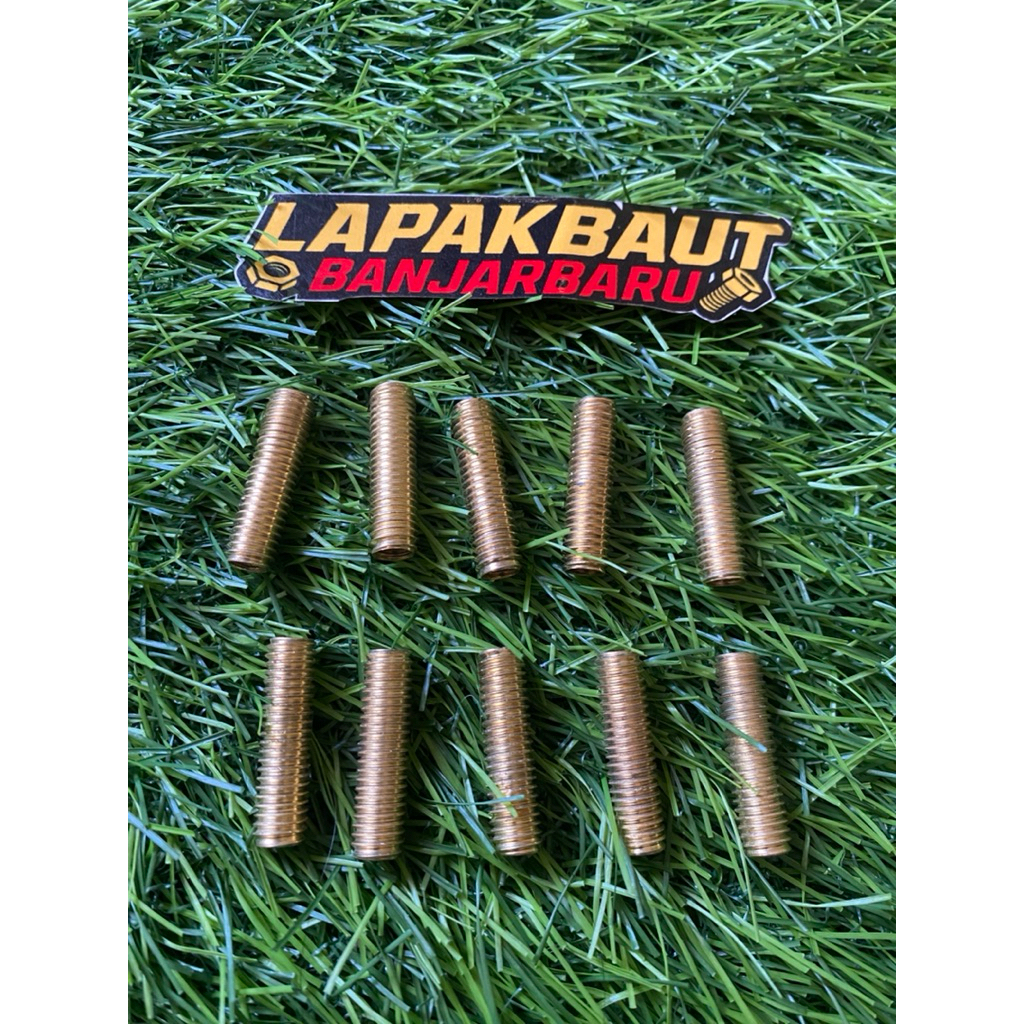 Sok Drat M6 Drat 10 Bahan Kuningan