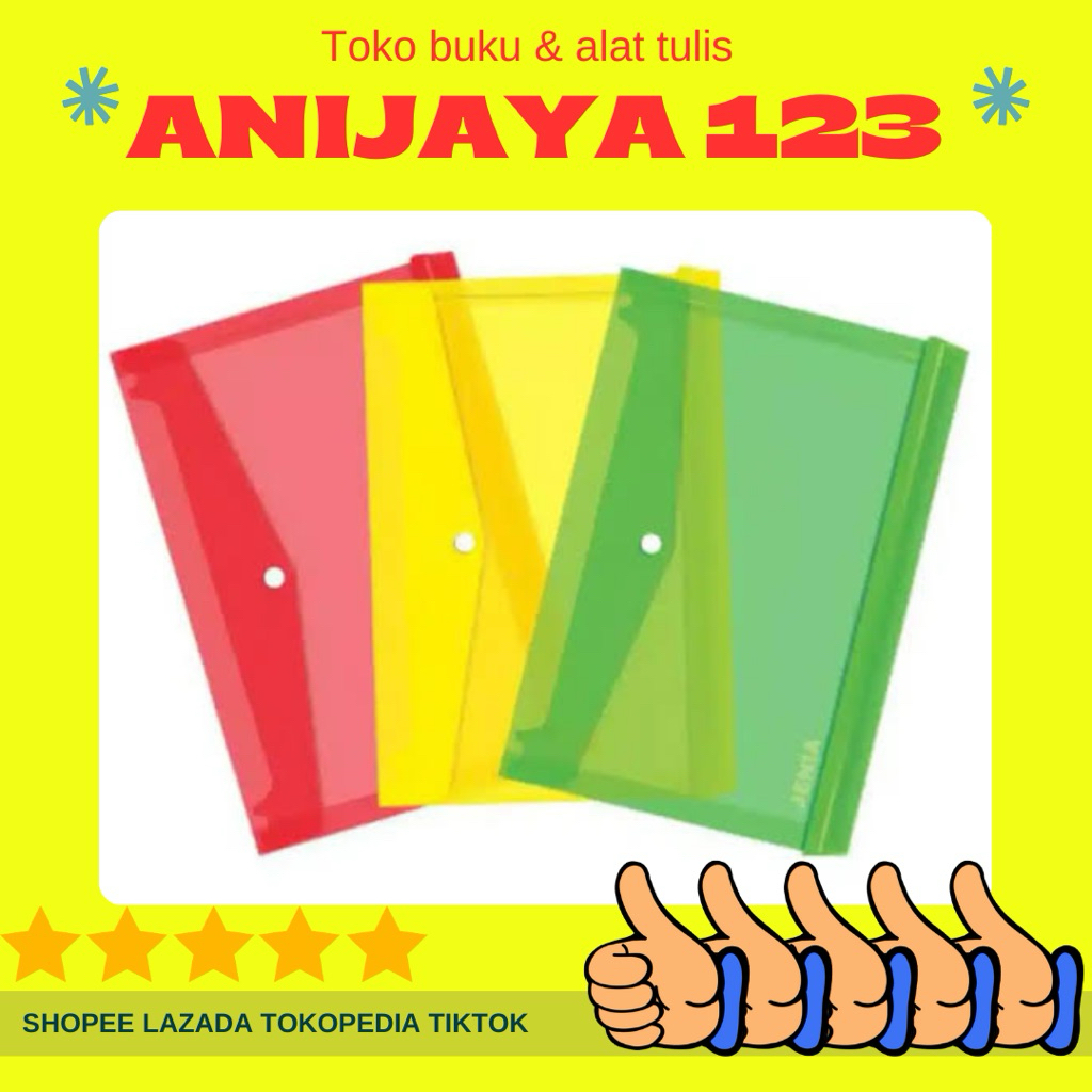 Map Kancing Plastik Warna merk garuda 1pack