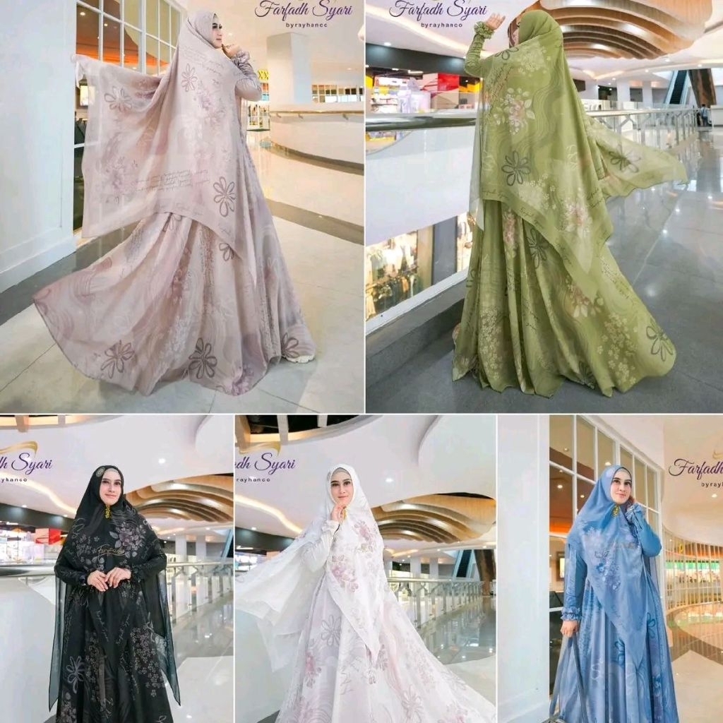 Gamis Wanita Safwah Series Farfadh Syari by Rayhanco