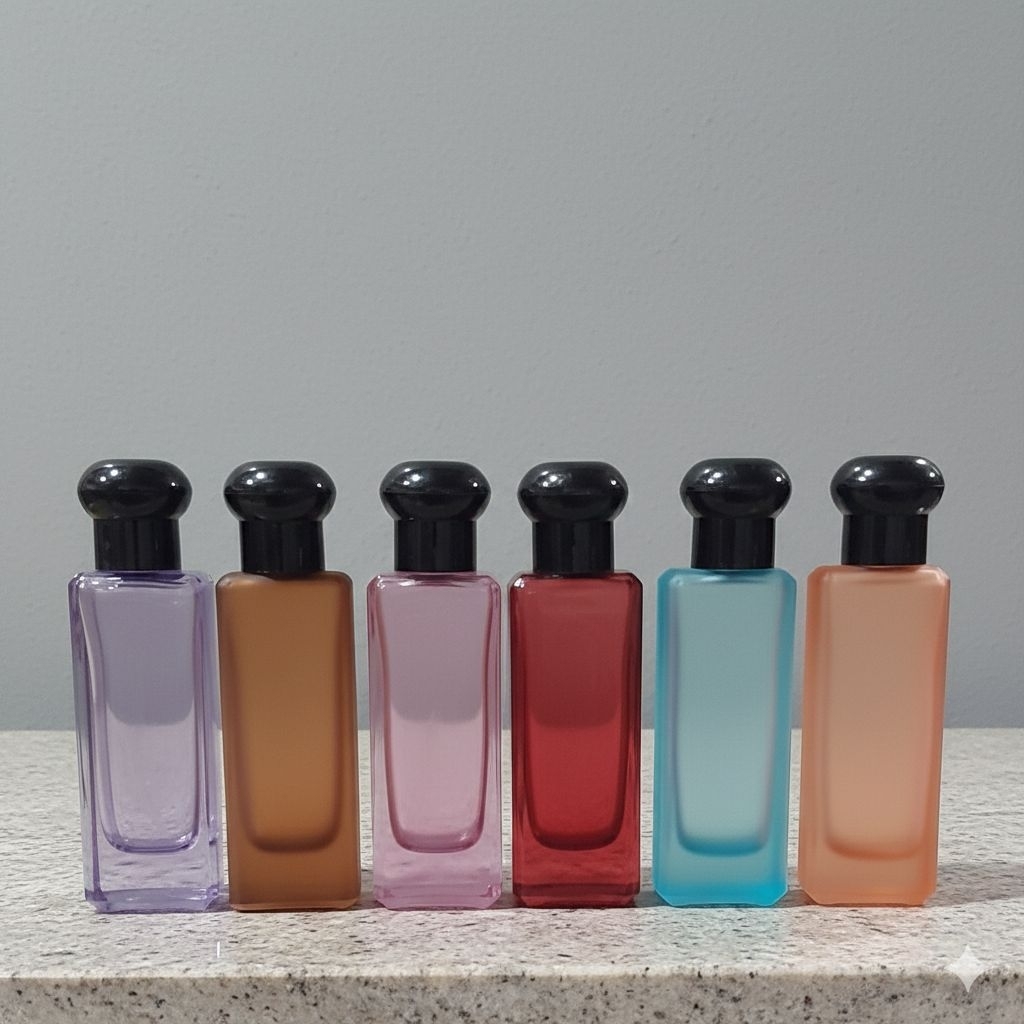 Klx Botol parfum jomalon 30ML cap hitam botol panjang bahan kaca