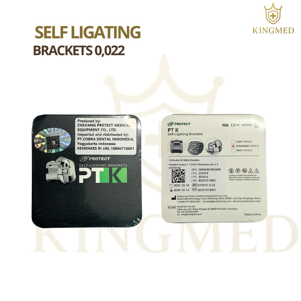 Self Ligating Bracket Protect  - Standar Torque 7-7 0,022 345w/hook with 3-3 Behel