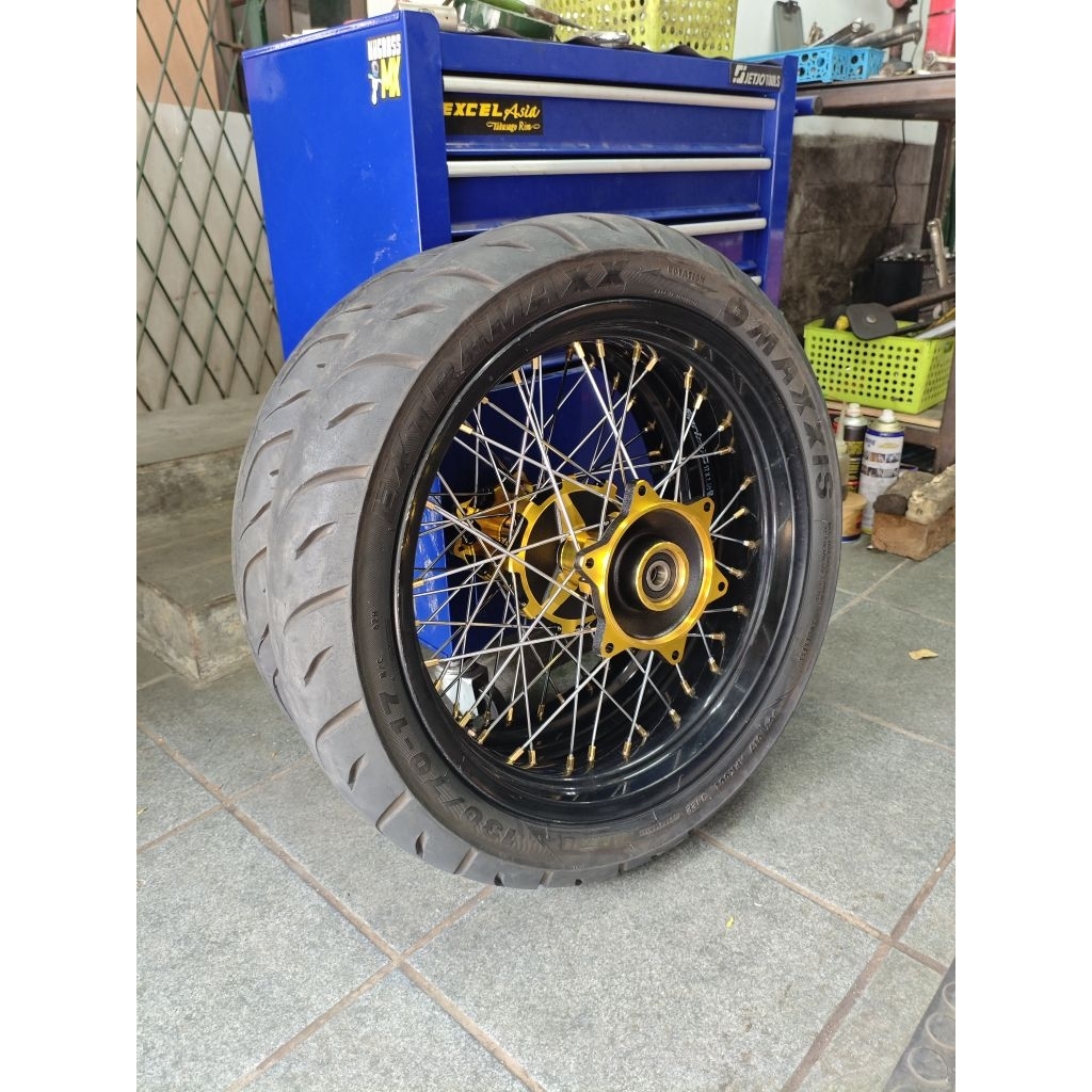 Velg Wheelset Supermoto Sumo CRF Second Bekas