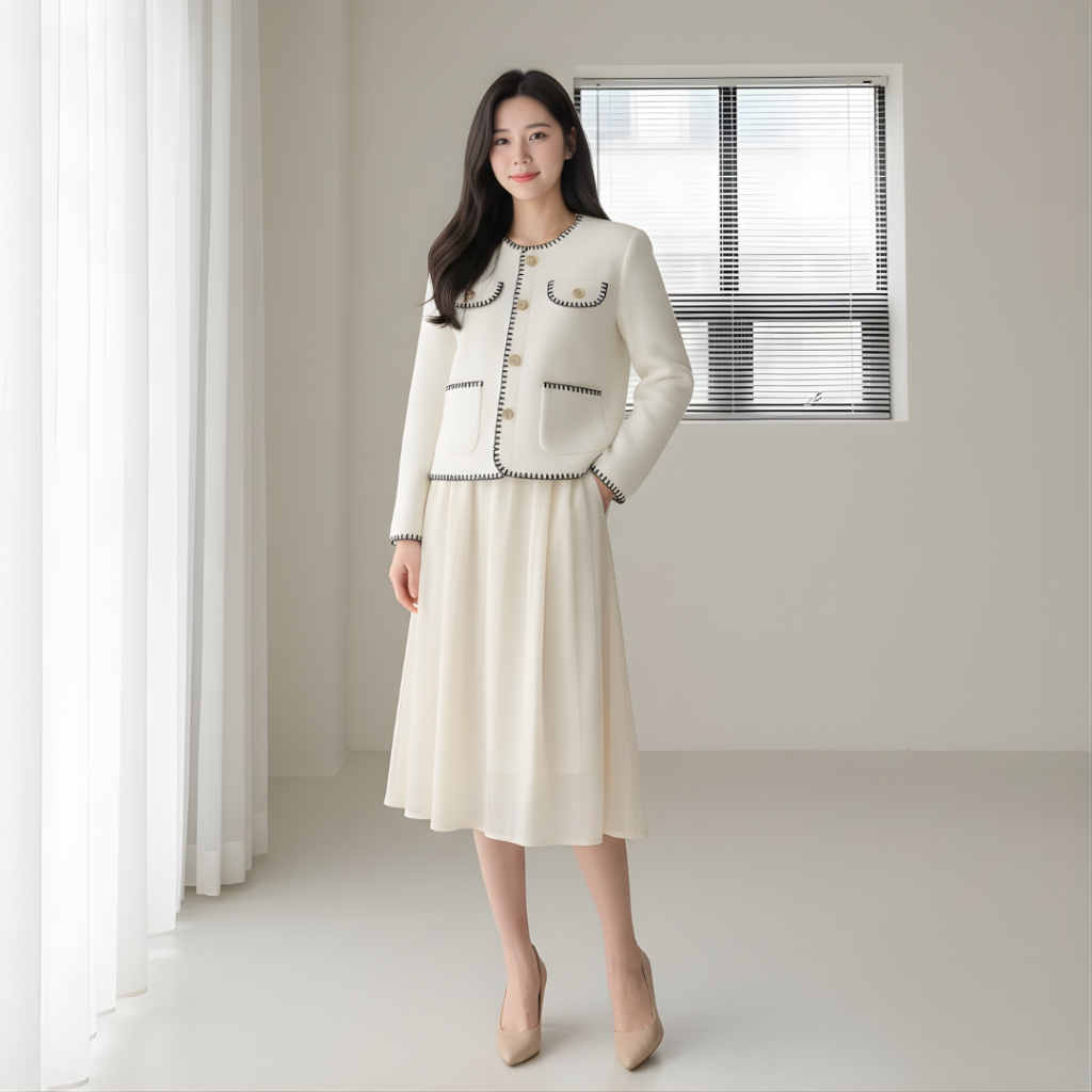 Outer Rajut Wanita | Outer Putih Wanita | Outer Rajut Valeria Lunnabby