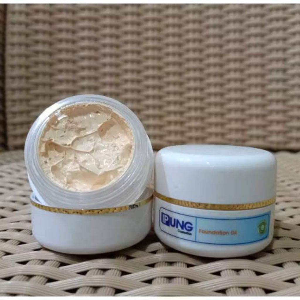 PAKET HEMAT CREAM PAGI FOUNDATION 2 ISI 10PCS IPUNG SKINCARE//, FOUNDATION IPUNG IVORY