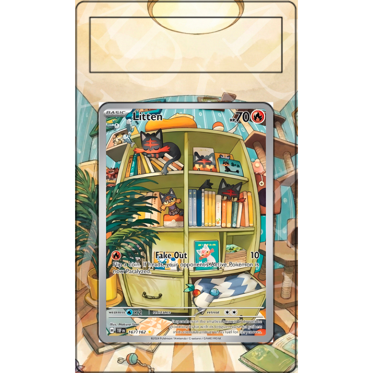 Litten #167 Pokemon Temporal Forces (extended Art)