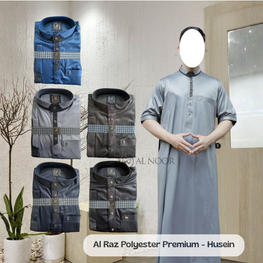 Jubah Saudi | Gamis Pria | Al Raz Kombinasi Premium Polyester - Pusat Grosir Al Noor