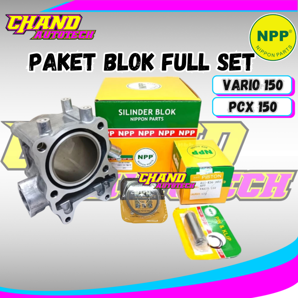 Blok Piston K59 Blok Seher Vario 150 Honda PCX 150 Paket Full Set Piston Kit Original NPP