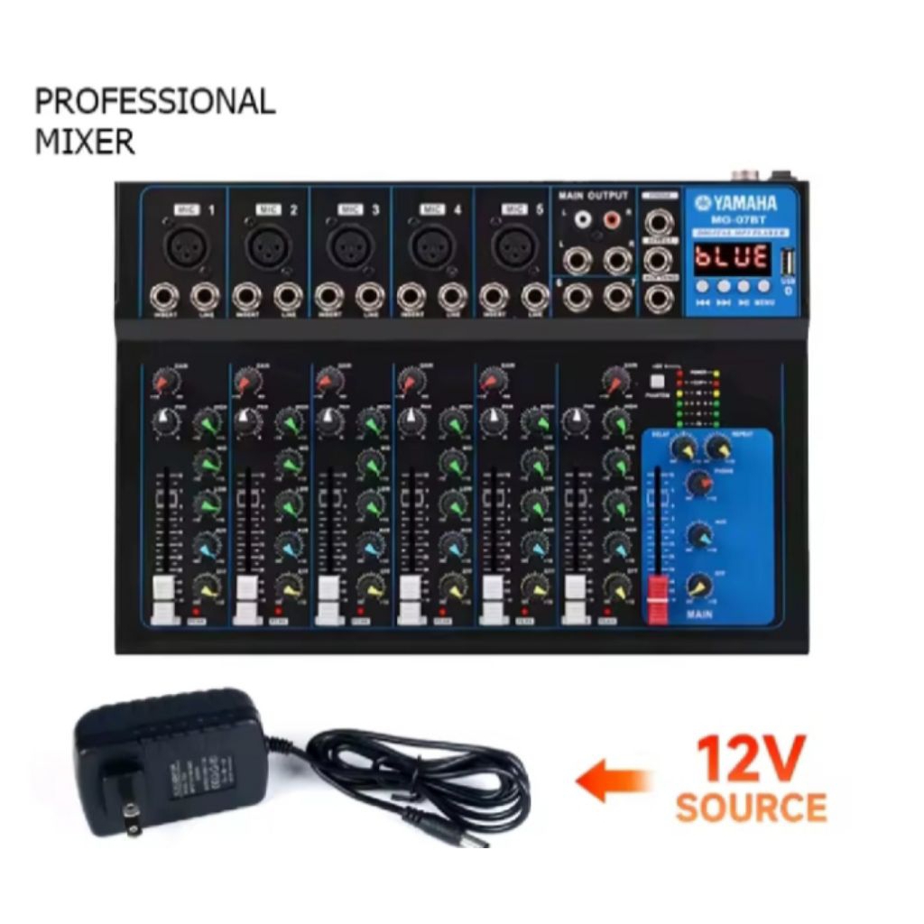 professional audio mixer MG 07BT