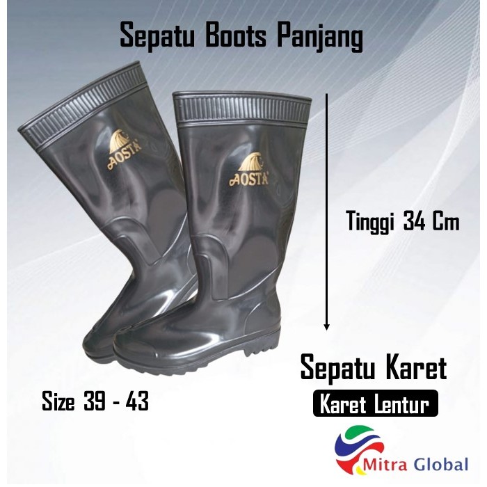 Boot Bot Karet Sepatu Boot / Sepatu Bot Karet / Sepatu Boot Panjang / Sepatu Boot Tahan Air / Sepatu