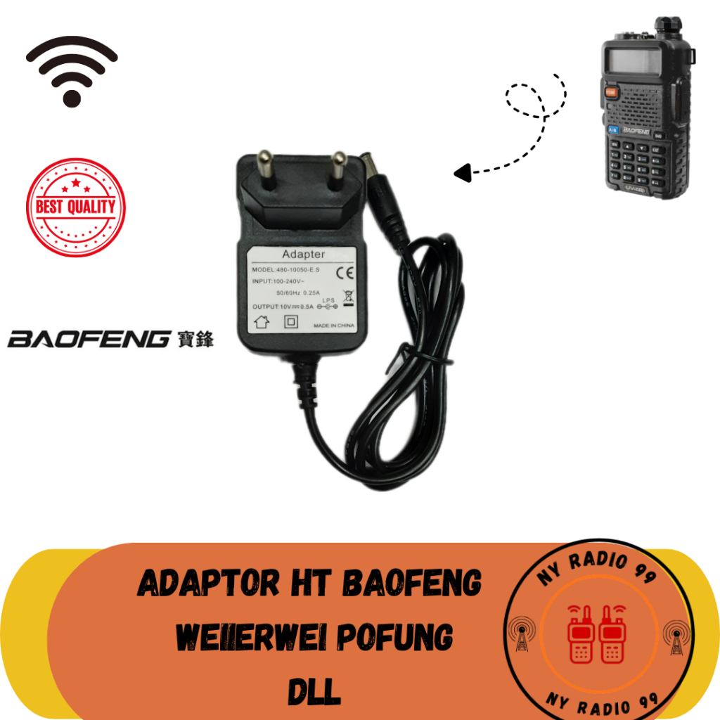 Adaptor HT Baofeng Weierwei Verxion UV 5R Adaptor UV5 Baru