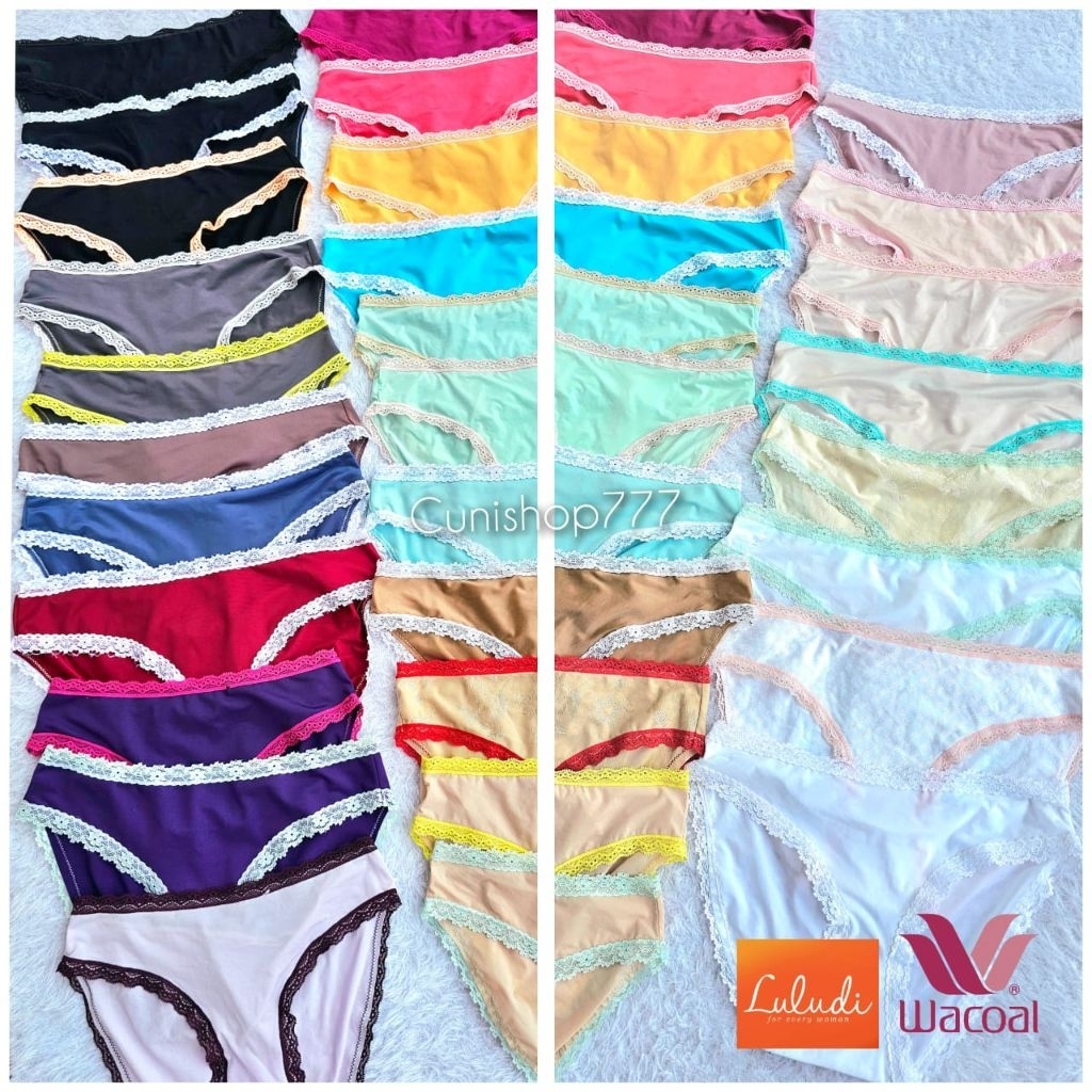 LULUDI by WACOAL PANTY SUPER SOFT CUTE RAINBOW M L LL LLP 60106 CELANA DALAM WANITA CD LLP60106