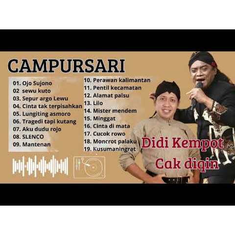 Flashdisk 16 GB Full Berisi MP3 Lagu DIDI KEMPOT FEAT CAK DIQIN FULL ALBUM AMBYAR