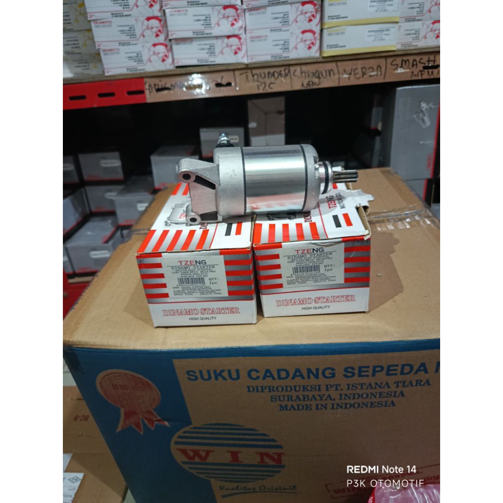 DINAMO STARTER TIGER REVO, MEGA PRO PRIMUS MONOSHOCK TZENG