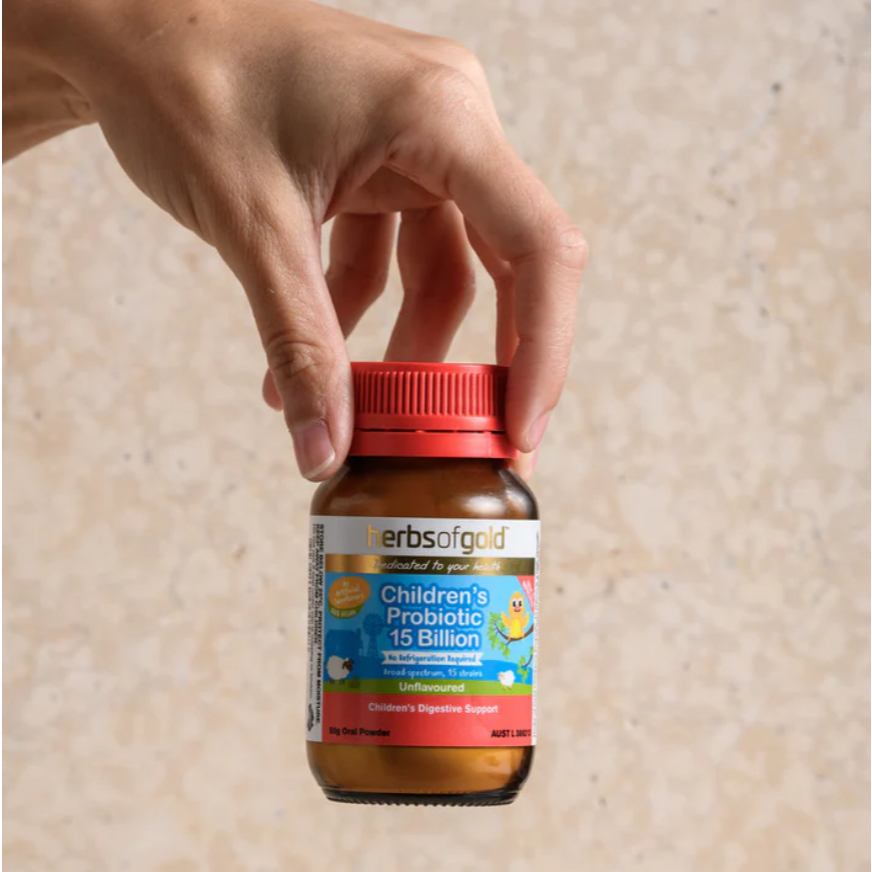 Herbs of Gold Children’s Probiotic 15 Billion 50g Powder | Probiotik Anak