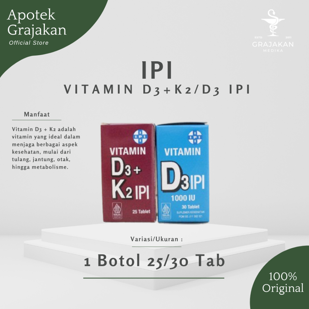 Vitamin D3 IPI, Vitamin D3+ K2 IPI