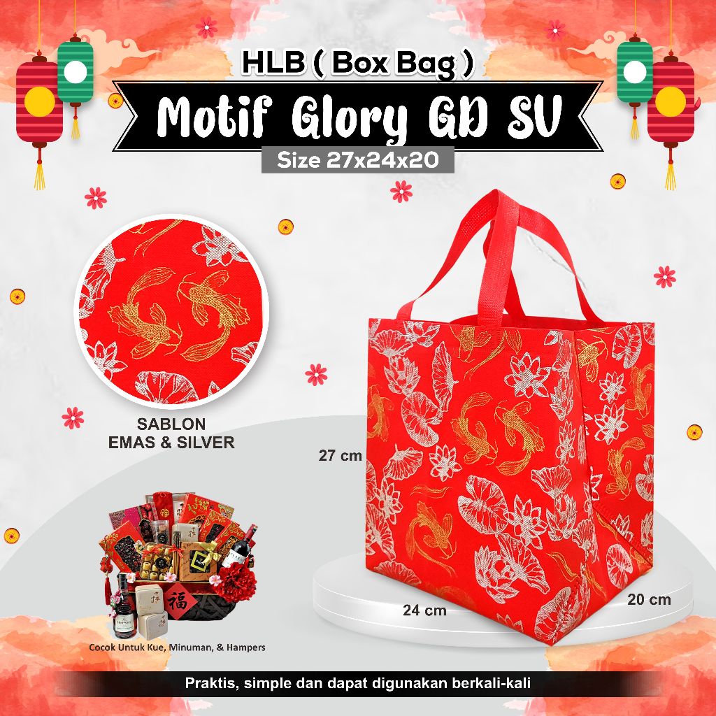 [IMLEK] Tas Souvenir Imlek Spunbond | Tas Bingkisan Hampers Imlek | Goodie Bag Imlek |Tas Hampers Im