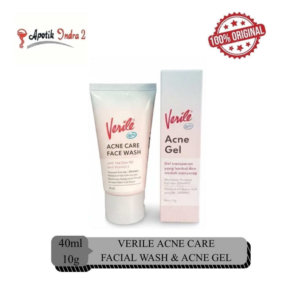VERILE Acne Care Facial Wash 40ml | VERILE Acne Gel 10 gr