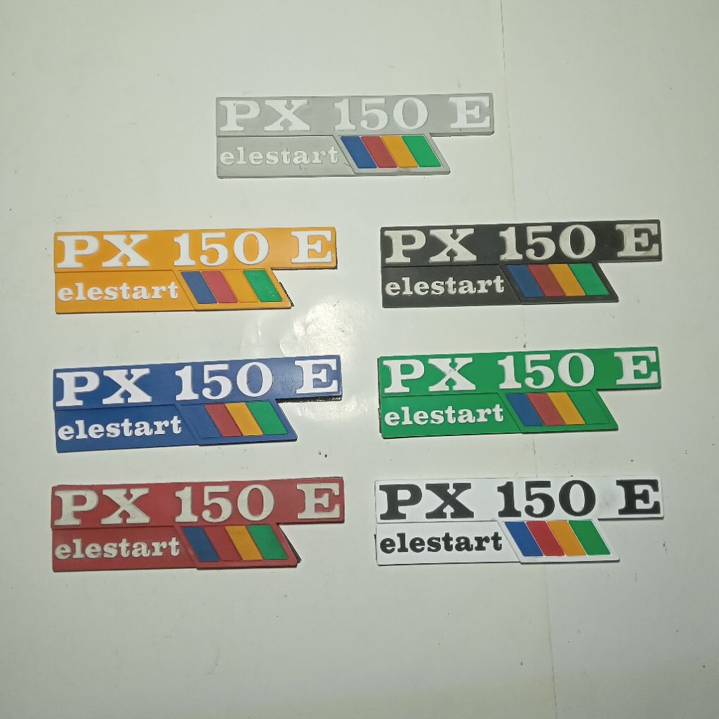 Emblem karet tepong PX150E Elestart vespa px excel exclusive